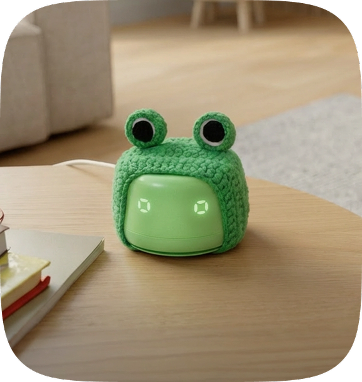 Yasmina Lite smart speaker in froggy cover